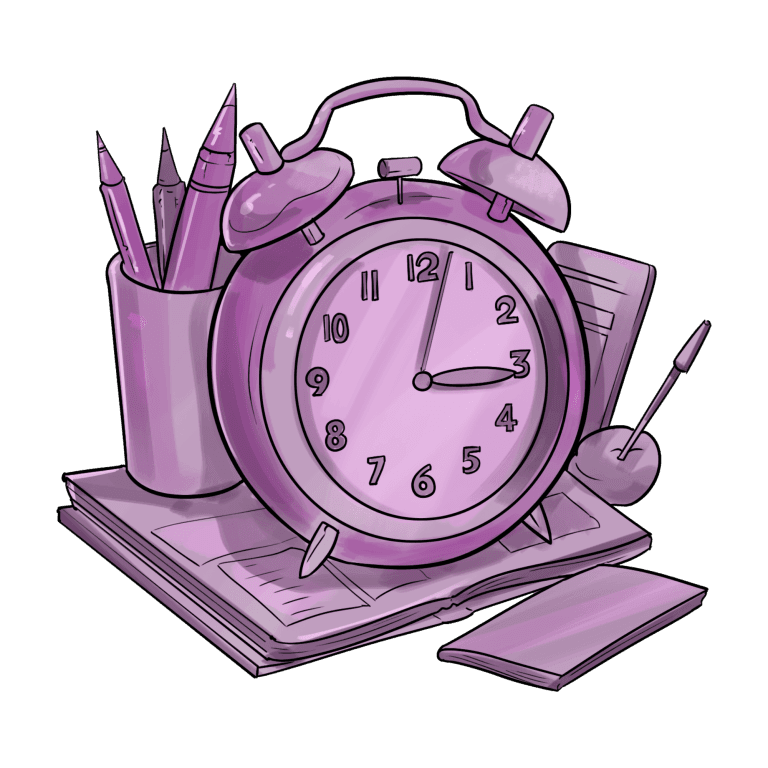 Drawing by Joram Boumans for Motiv Delft alarm clock